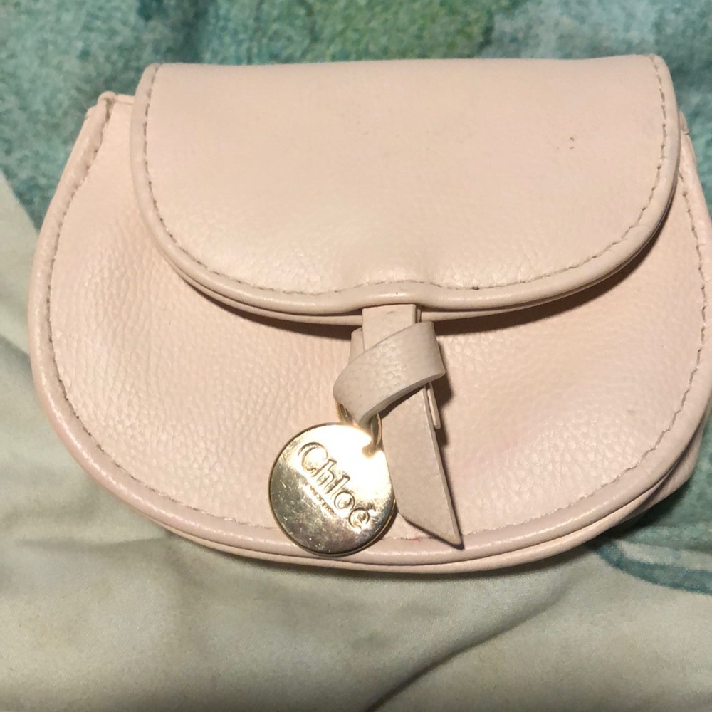 CHLOE small change purse in very light pink - Picture 1 of 6